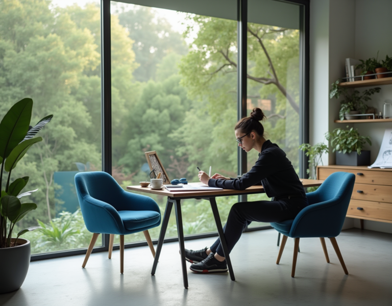 비렉스페블체어 MC-C01_BU