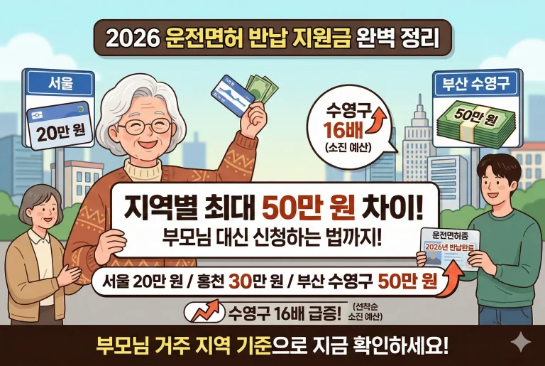 운전면허 반납 지원금