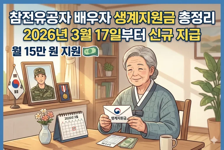 국가유공자 배우자 생계지원금