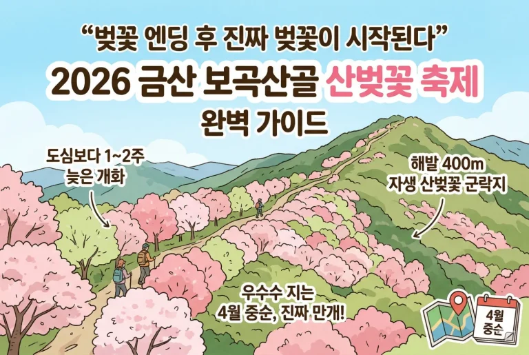 금산 보곡산골 산벚꽃 축제