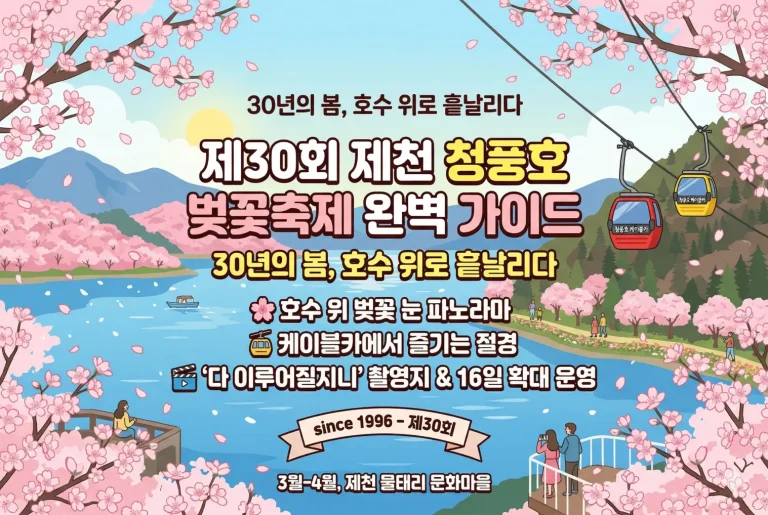 제천 청풍호 벚꽃축제